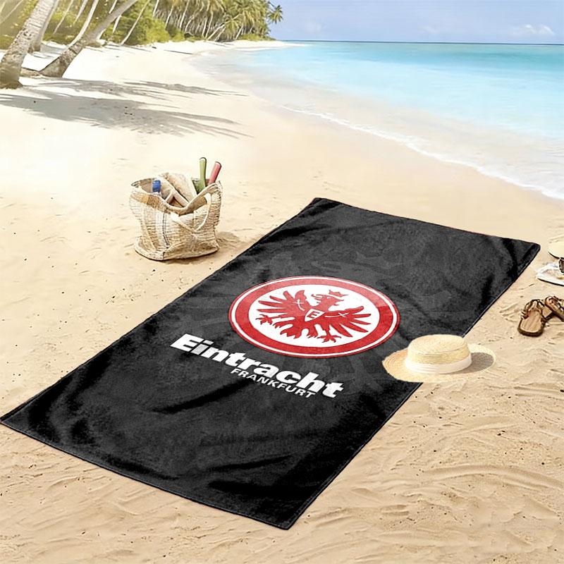 Eintracht Frankfurt Print Beach Towel, Large Soft Quick Dry Towel for Beach Camping Swimming