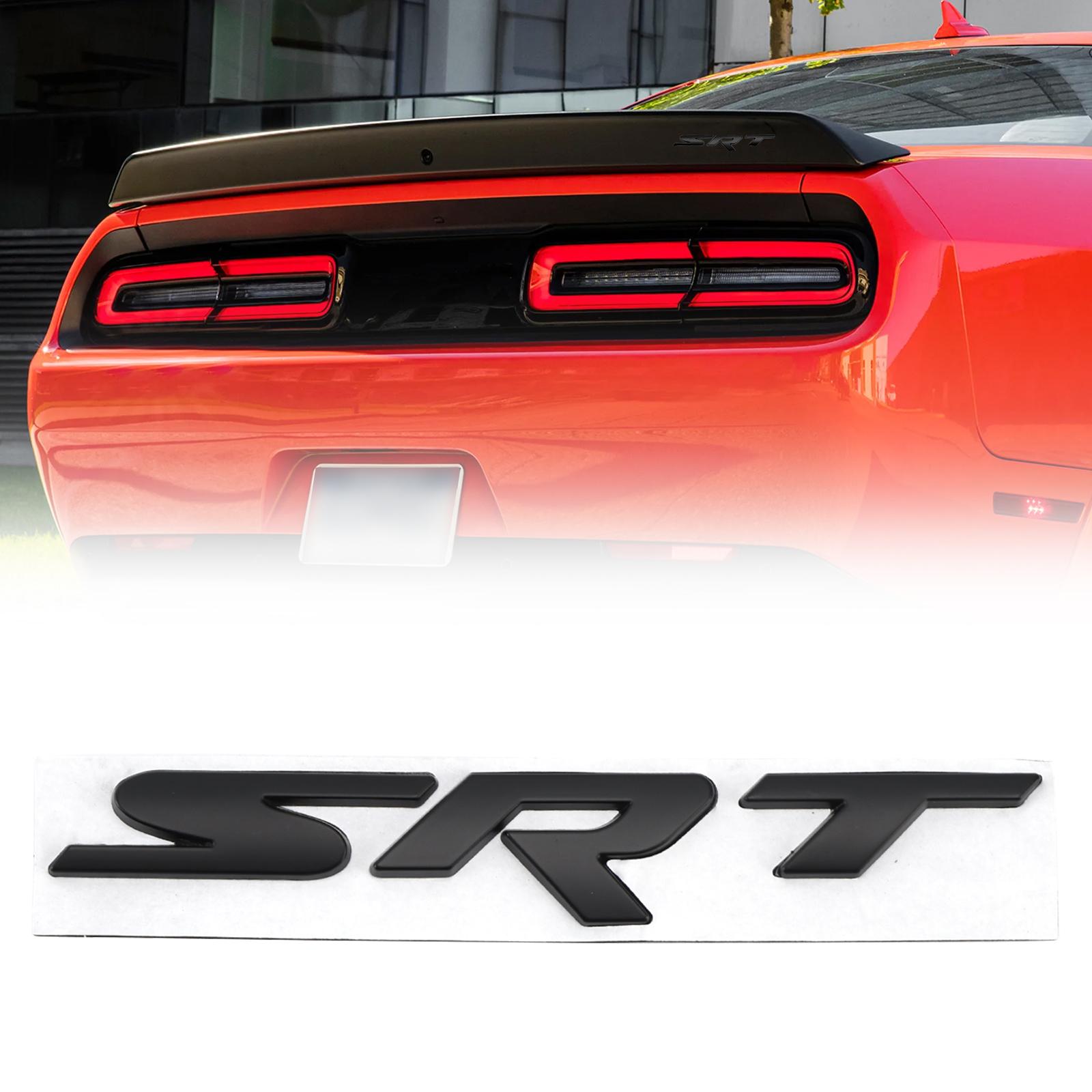 

Rear Tailgate SRT Decal Emblem for Challenger Trunk Lid Badge чёрный