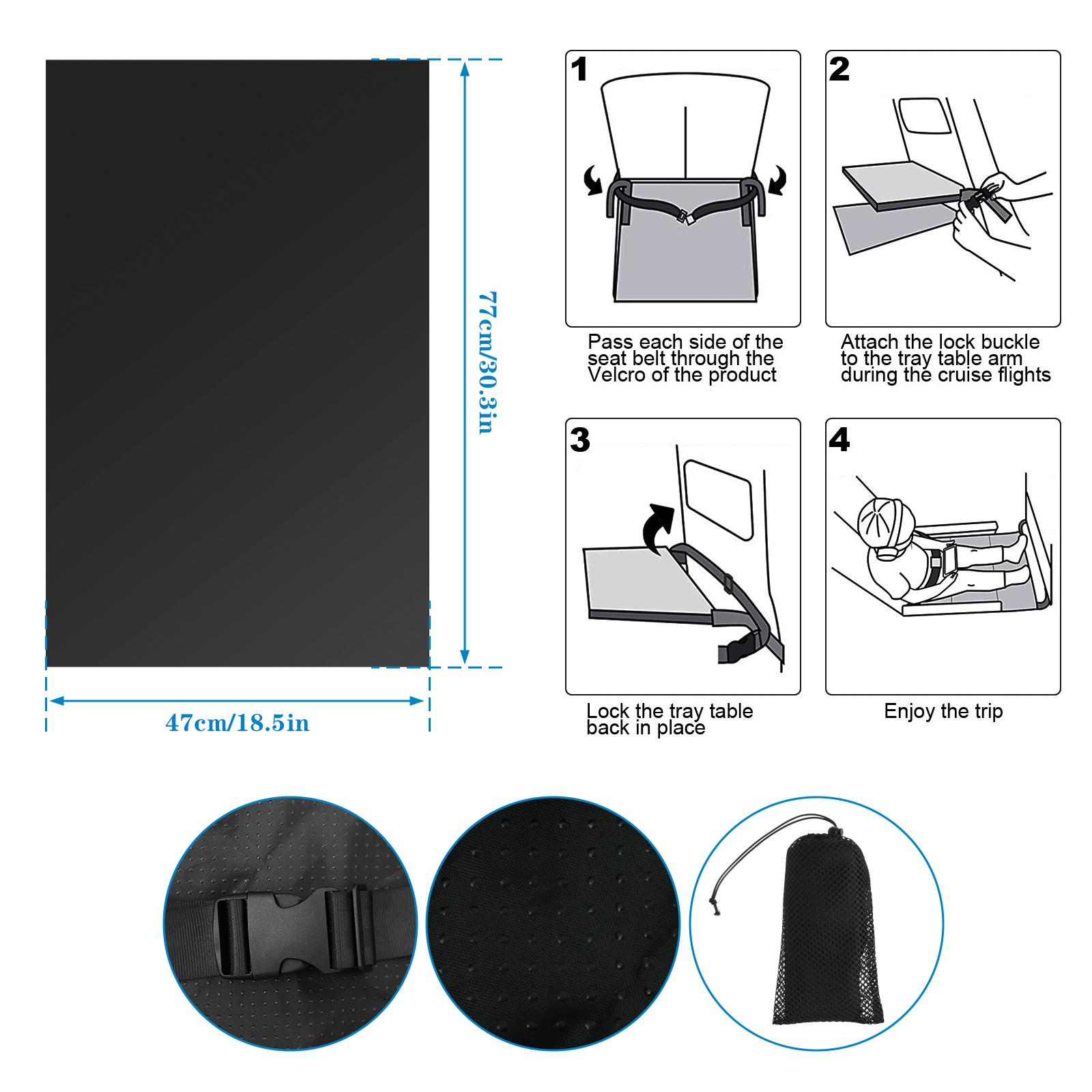 

Детская надувная кровать для самолета, удлинитель сиденья для самолета для детей, дорожная кровать, детские дорожные принадлежности для самолета для малышей, портативная кровать для самолета для младенцев чёрный
