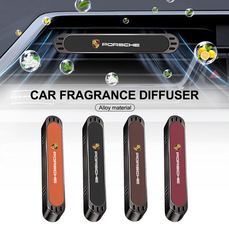 AABI1 Car Interior Air Outlet Perfume Air Conditioner Aromatherapy Sticker Freshener For Porsche Cayenne GTS Panamera Carrera GT3