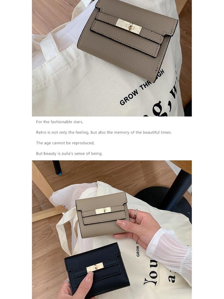 Women's Compact Foldable Wallet - Small Short Handbag.