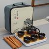 Ceramic Kung Fu Tea Set Travel Portable Simple Business Event Gifts