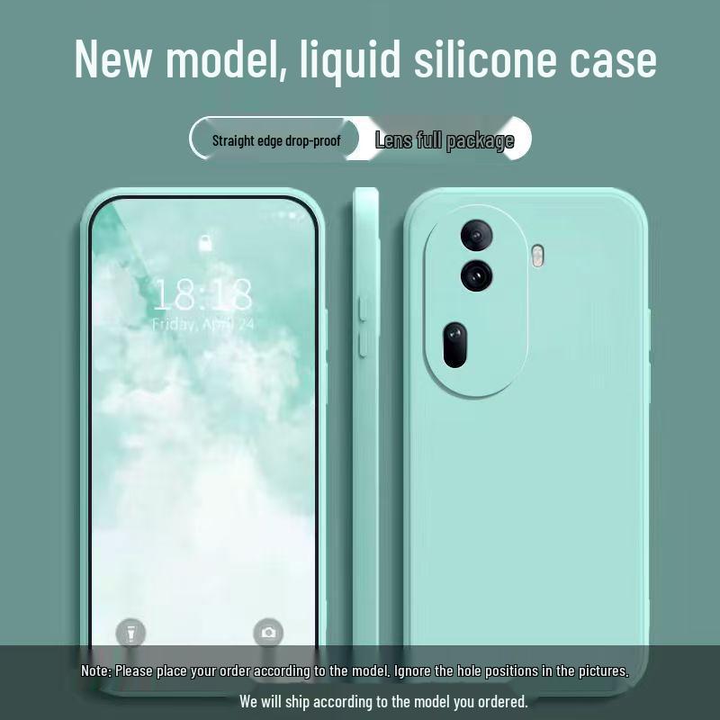 OPPO Reno 11 Solid Color Liquid Full Coverage Anti-Drop Soft Phone Case