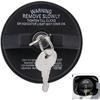 Bouchon de réservoir de carburant verrouillable avec 2 clés, Cache-verrou de réservoir de carburant antivol en ABS, Remplace #10504 31780 77300-47020, Verrou de bouchon de réservoir de carburant universel compatible