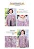 Mom’s Winter Velvet Floral Quilted Jacket for Middle-aged Women - Cozy, Fashionable Outerwear