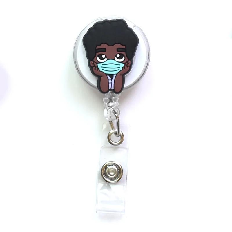 1PCS Nurse Work Card Holders Retractable Badge Reels Cute Cartoon Badge Reels Doctor ID/IC Card Holder Hospital Supplies