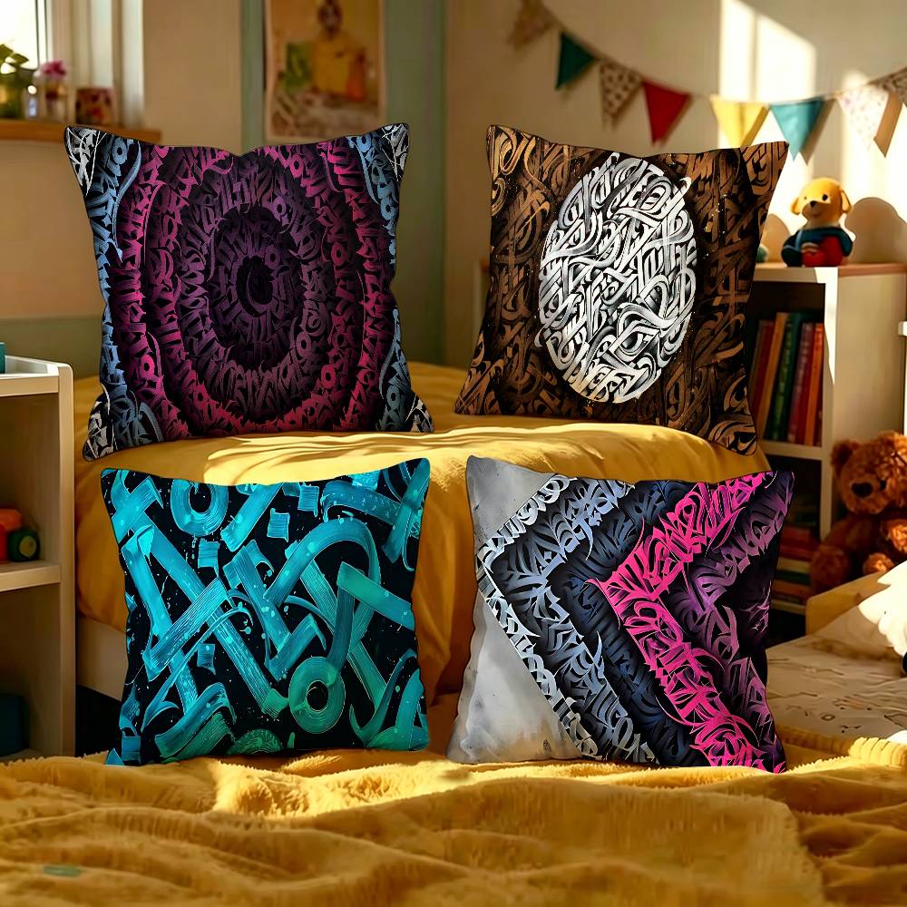 Pokras Totem Design Lampas Art Personalized picture text home decorative pillows Household Gifts 45x45cm