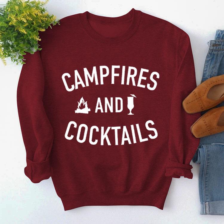 Женский свитшот Костры и коктейли для осени и зимы L 1453₽