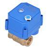 Motorized Ball Valve Brass Straight Pipe Pressure Device with Switch Indication BSP DN15 DC12V