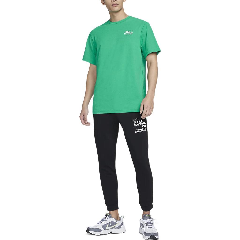 Nike SS23 Letter Print Crew Neck Pullover Short Sleeve T-Shirt Men Tops Green DX0907-324