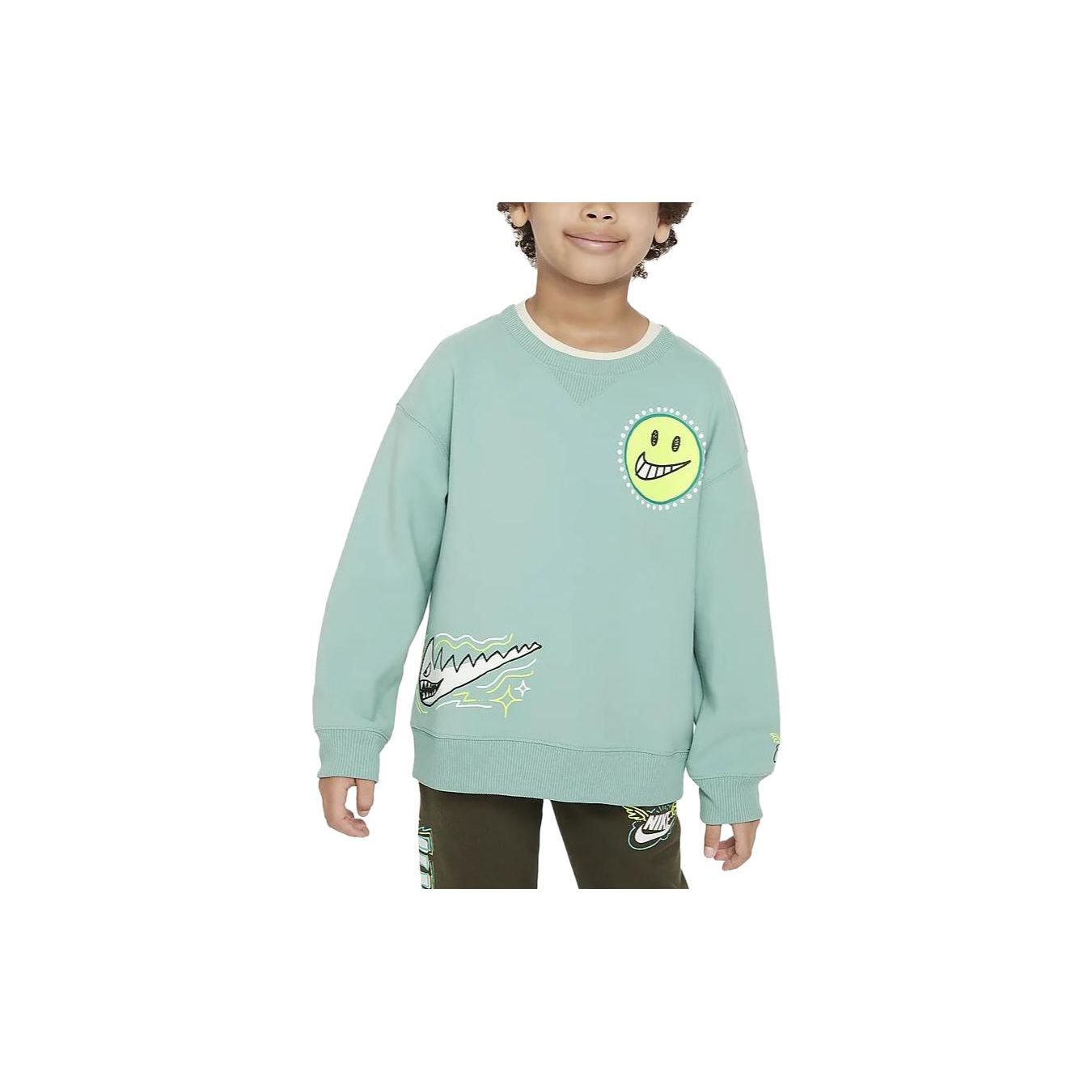 

Nike Printed Crew Neck Long Sleeve Casual Sweatshirt Kids sweatshirt FV2674-309 XS