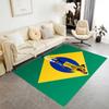 Brazilian Footballer Hairstyle Floor Rug Office Rug Perfect for Game Room Dormitory Bedrooms Study Room Anti-slip Rug Anime Office Decor
