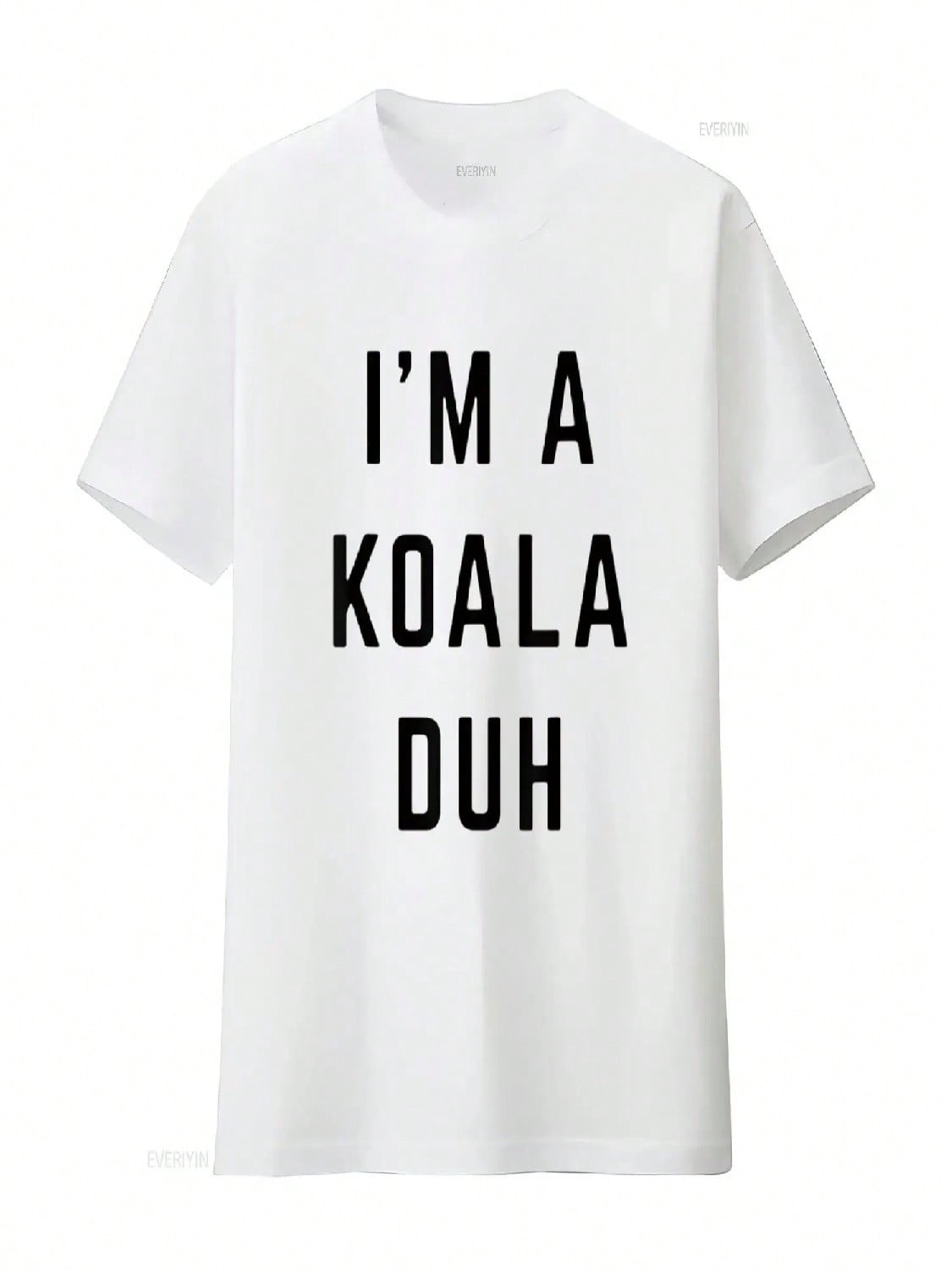 I M A Koala Duh Easy Halloween Costume Wounisexs T Shirt White Medium Vintage Washed Breathable Stylish Soft Designer Clothes S разноцветный