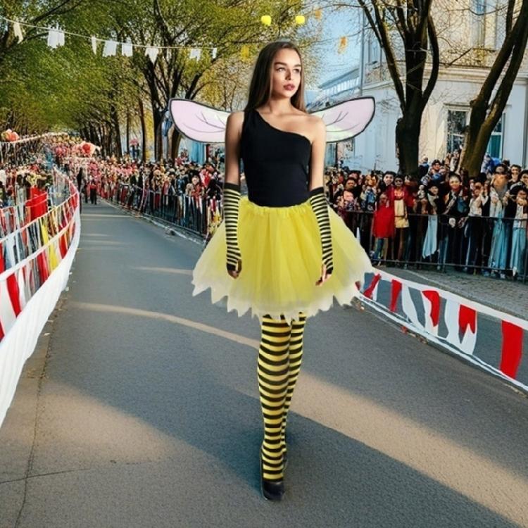 Halloween Bumblebees Costume Accessories Fairys Angel Wing Bees Wing Bumblebees Wing for Christmas Cosplay Party Props
