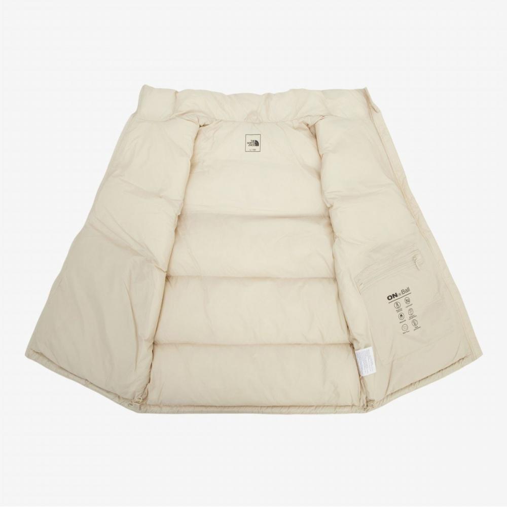 [north Face Official] Nv3nr50c Nap Si On Ball Vest Cream Beige
