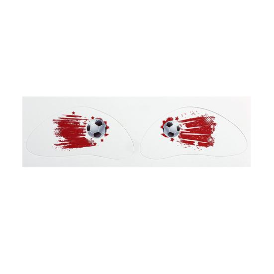 Nostalgie Soccer Face Tattoos Stickers, Waterproof Temporary Body Art for Sports Fans, Football Team Party Makeup Decals Game Day