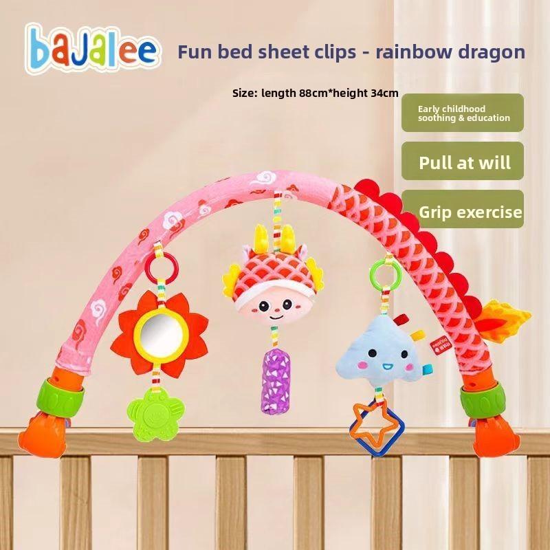 

Baby Plush Car Seat Toy Clips With Rattles For Infants And Toddlers Style C
