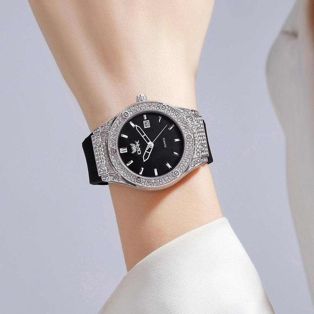OPK Brand Watch with Diamonds, Large Dial Full of Diamonds, High-end Women's Watch, Women's Watch, Waterproof Quartz Watch