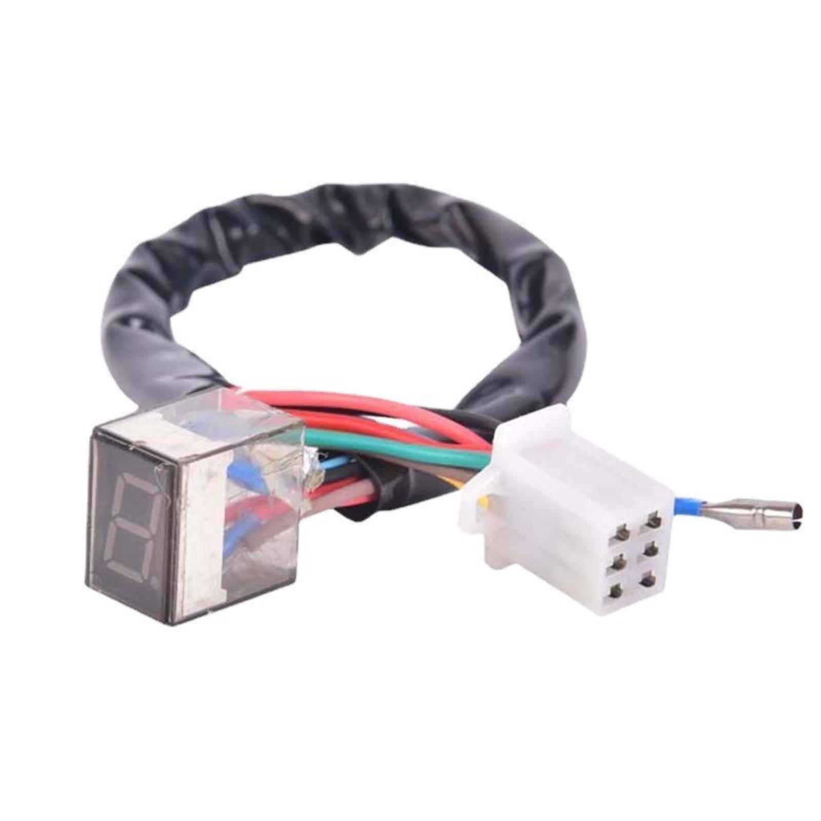 

Universal LED Digital Gear Indicator 5-Level Display Motorcycle Gear Position Sensor Compatible with Most Motorcycles and Scooters one size