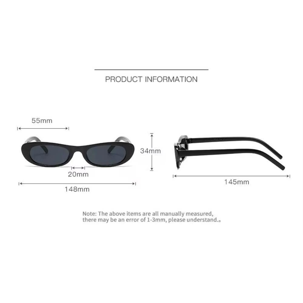 Small Frame Oval Sunglasses Women Brand Designer Vintage Mirror Sun Glasses Female Personality Fashion Shades Lentes