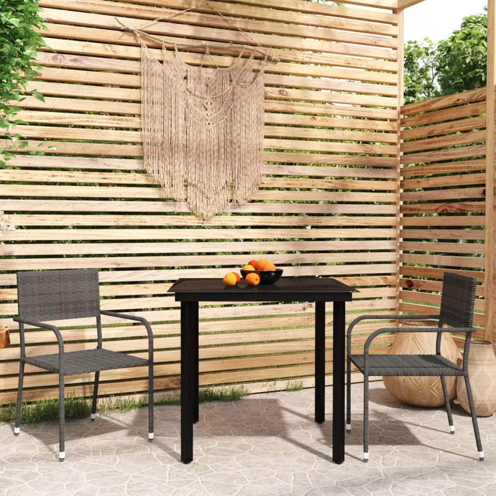 Ensemble à manger de jardin 3 pcs