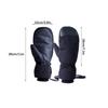 Skihandschuhe für Herren Damen Polyester PU Winddicht Wasserdicht Atmungsaktiv Snowboardhandschuhe mit Haken