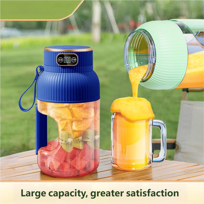 Fruit Juicer Cup Portable Electric Fruit Mixer Stirrng Cup Large Capacity Smoothie Quick Making Bottle Suitable Juice Production