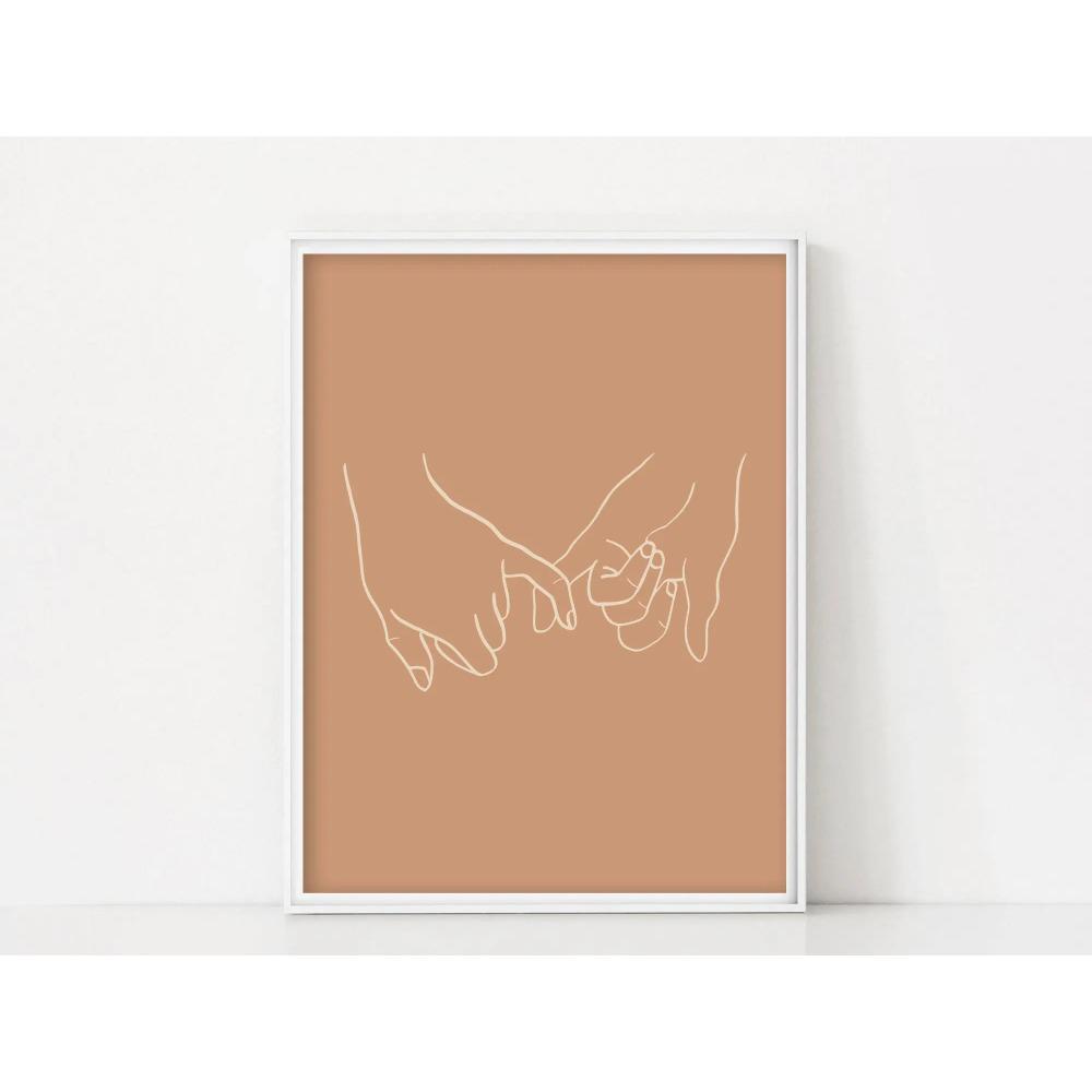 Minimalist Abstract Art Poster Scandinavian Modern Minimalist Female Face Landscape Geometric Line Wall Decor Home Bedroom Decor 21X30CMNo Framed