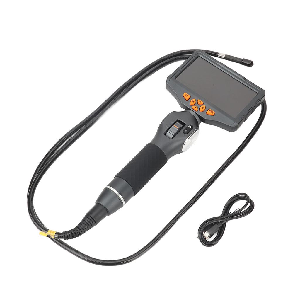 Industrial Endoscope 1080P 210 Degrees  Dual Rotation 5inch IPS Screen Borescope for Auto Repair Maintenance