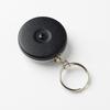 Key Reel Belt Clip with Stainless Steel 60cm KEYBAK KEY-BAK #5 Wire, [Authorized Dealer] (Black)