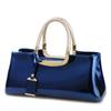 Borsa da donna in vernice, borsa lucida e strutturata