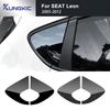 For Seat Leon MK1 Altea 2005 2006 2007 2008 2009 2010 2011 2012 Triangle Window Sticker Carbon Fiber Pattern Glossy Black Trim