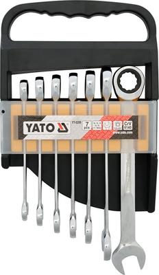 Ratchet Combination Wrenches 10-19 Mm, Set of 7 YT-0208 YATO
