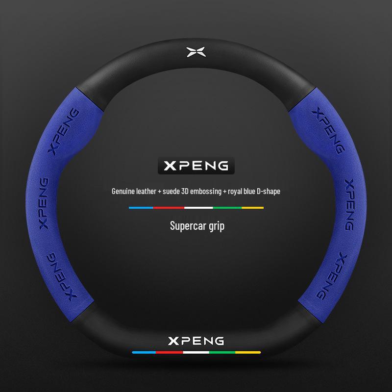 

Ультратонкая замшевая оплетка на руль из натуральной кожи для Xiaopeng P7/P5/G3i/G9F 38cm