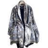 Ethnic Style Flower Imitation Cashmere Scarf Women'S Winter Thickened Double-Sided Air Conditioner Shawl Scarf