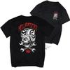 New Large-sized Short Sleeved Pure Cotton T-shirt for Men and Women Rock American Retro Harley Motorcycle Printed Loose T-shirt