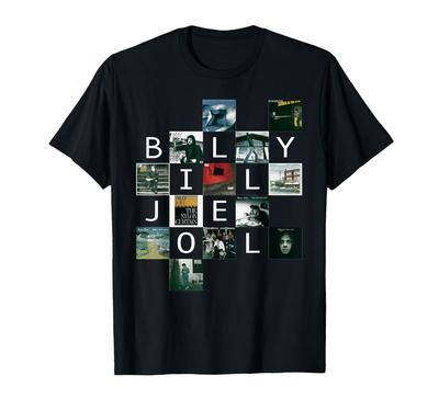 T-shirt Vintage Billy Joel Set List d'Albums Toutes Tailles S à 5XL NE395 T-shirt Unisexe
