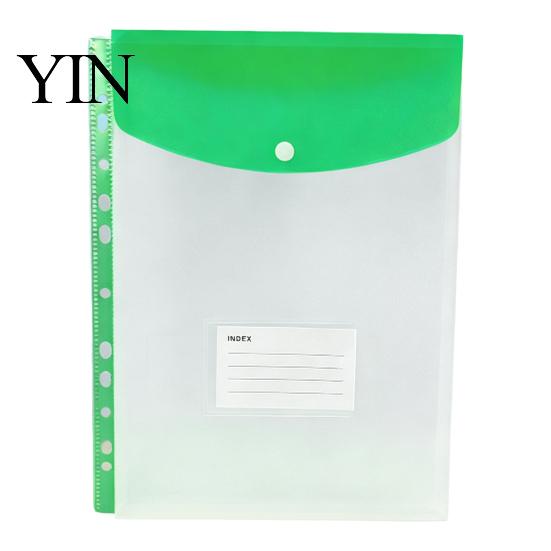 11 Hole Binder Pockets for A4 Binders, Plastic Expanding File Folders with Snap Closure & Transparent Label Slot, Durable Document Organizer Project