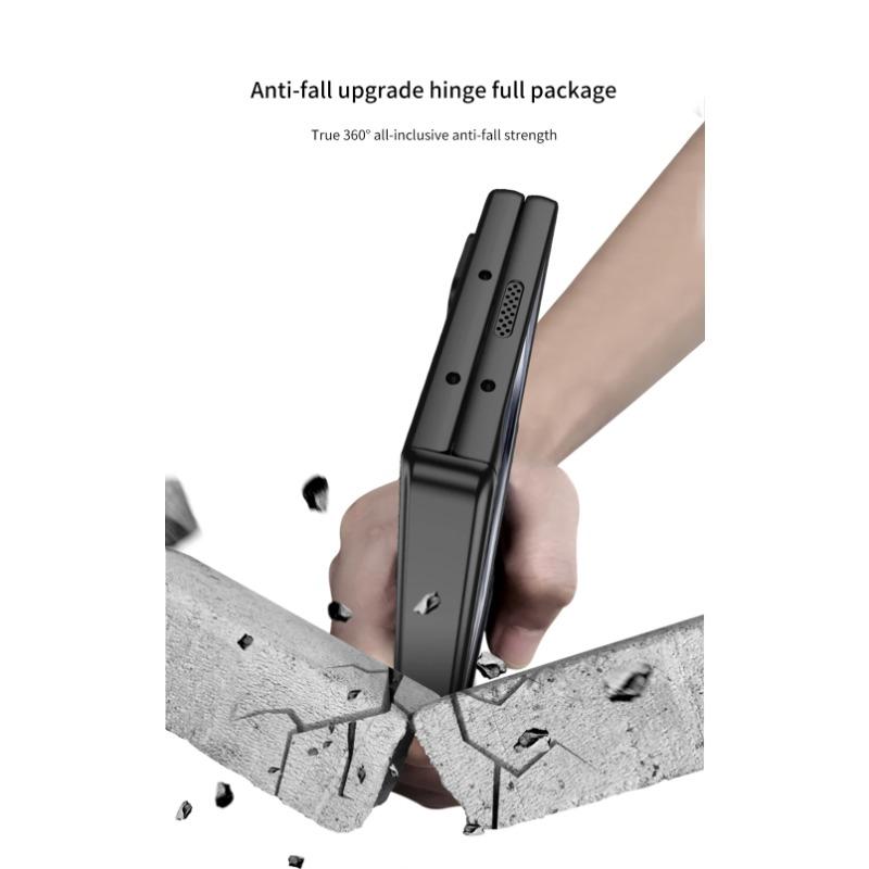 Magnetic Hinge for Samsung Galaxy Z Fold 6 5 4 Case Plastic Anti Spy Full Coverage Privacy Protective Cover Holder Stand Luxury