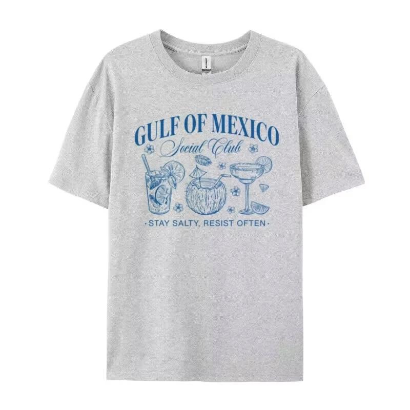 del Golfo do mujer camisetas de mocamisetas Retro para vacaciones en la playaregalo superior Liberal