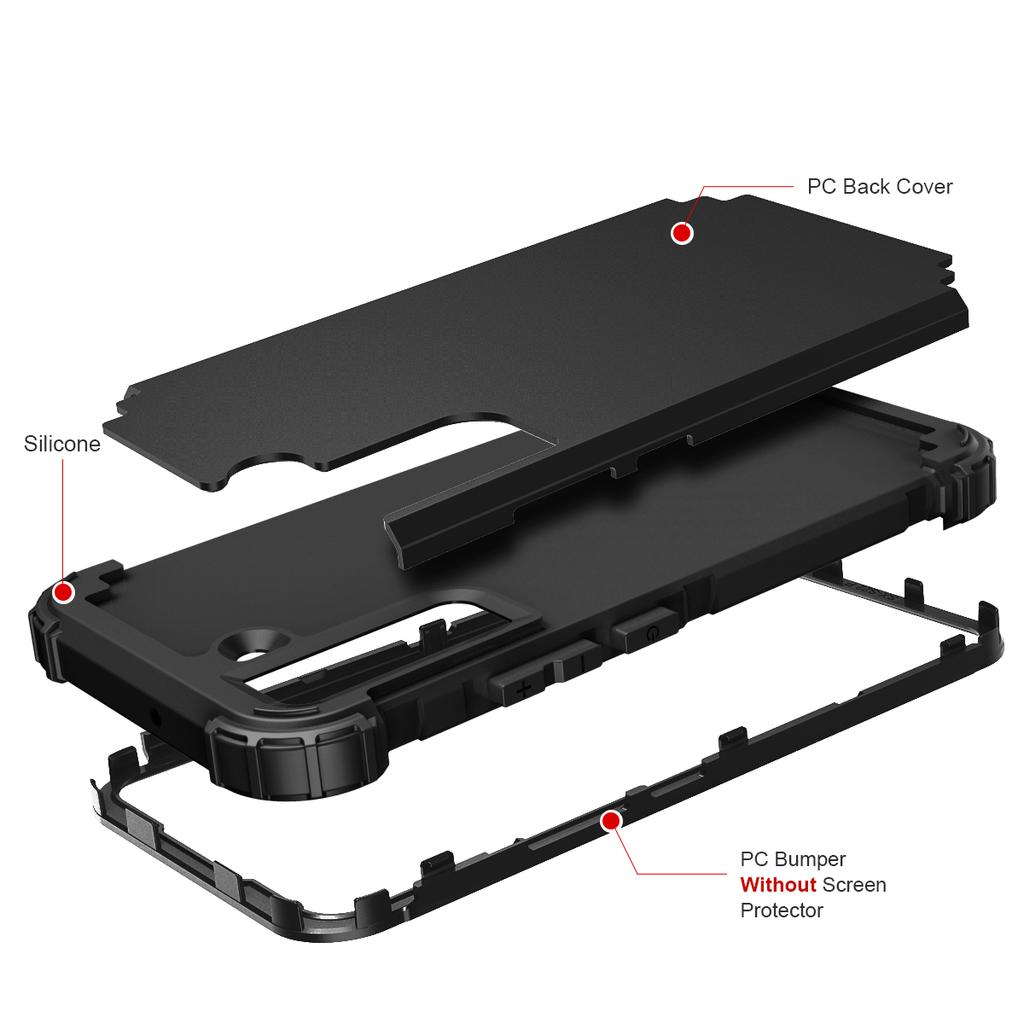 FOR Galaxy S22, Heavy Duty Armor Rugged Case Shockproof Drop-Proof Scratch-Resistant Tough Cover For Samsung Galaxy S22+ Plus 5G
