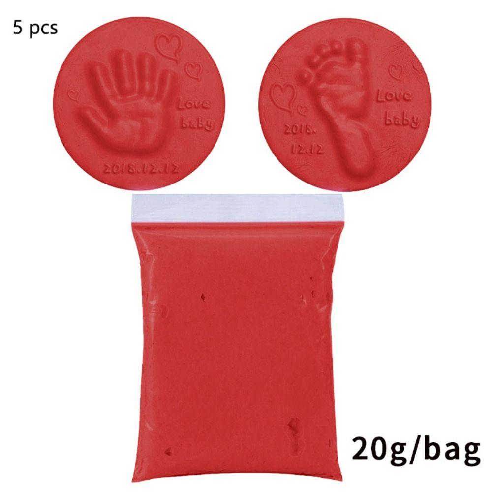Plasticity Clays & Doughs Plasticine Learning Footprint Mud Clay Fluffy Newborn Baby Handprint