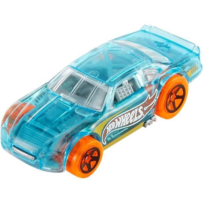 Hot Wheels Véhicule et Méga Piste, fourni avec une petite voiture de course, jouet pour enfant, - FTL69
