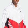 Adidas Originals Logo Stripe Sports Casual Stand Collar Loose Zipper Jacket Men Jacket Light-Crimson KA4549