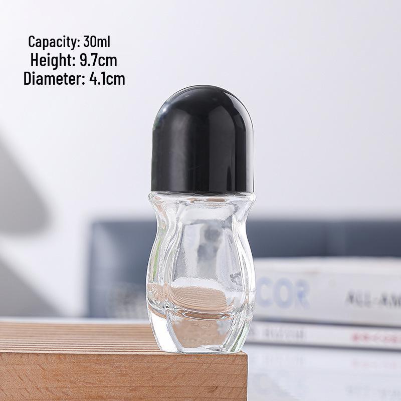 

50 мл матова скляна пляшечка з роликом для ефірних олій та сироваток