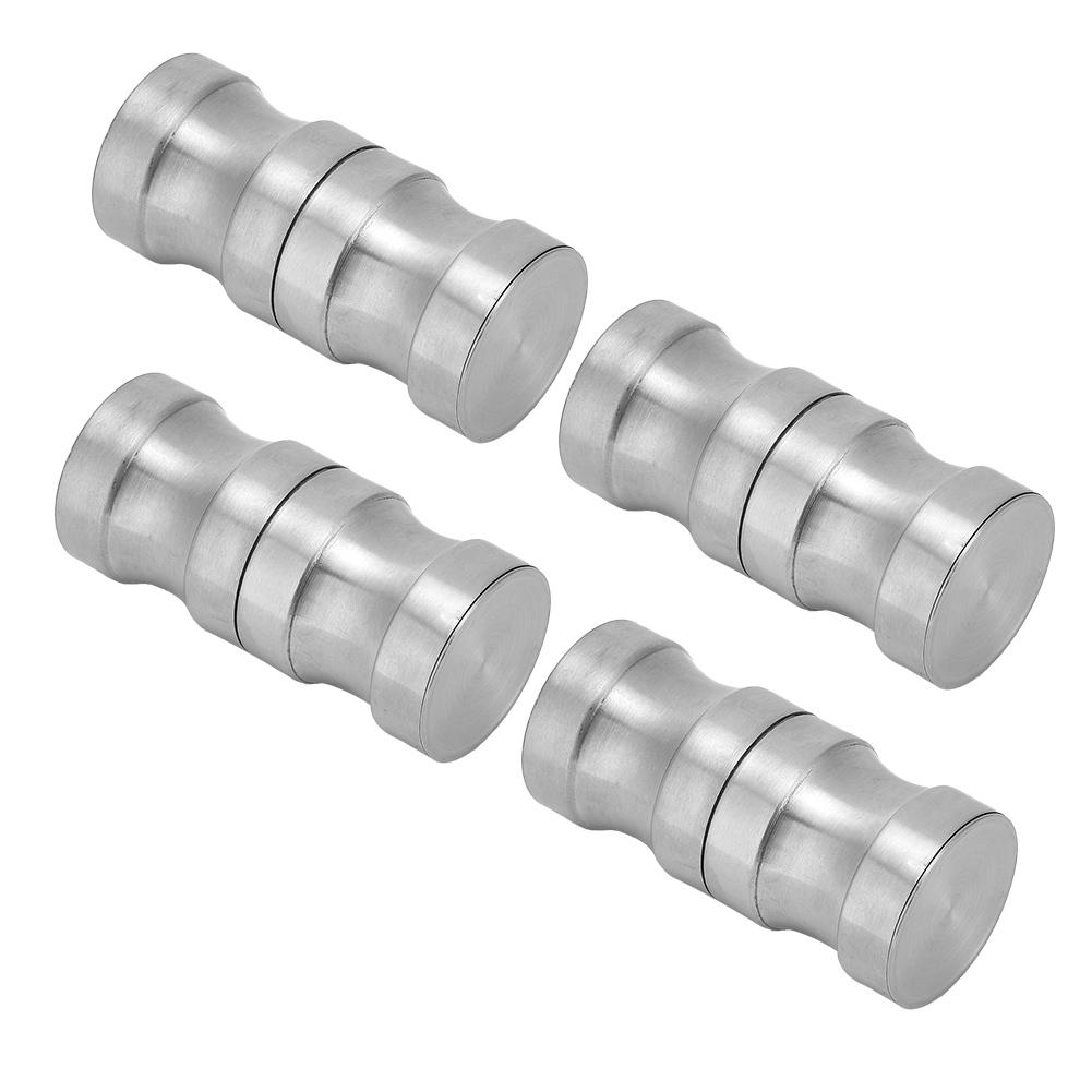4Set 304 Stainless Steel Shower Glass Door Handle Pull Knobs Hardware Bathroom Accessory