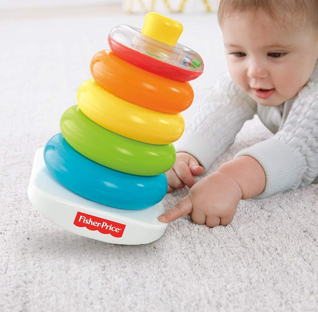 Brilliant Basic Swinging Tower Educational Building Educational Finger N8248 Fisher-Price (Ages 6-36 Months, Baby, Toddler, Child, Toy, Shape-Matching