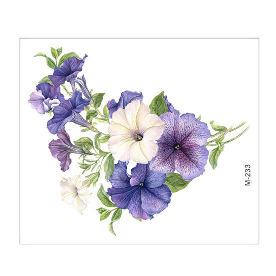 Flower Toilet Sticker Removable Self-adhesive Waterproof PVC Living Room Bathroom Wall Art Floral Toilet Lid Decoration Decal