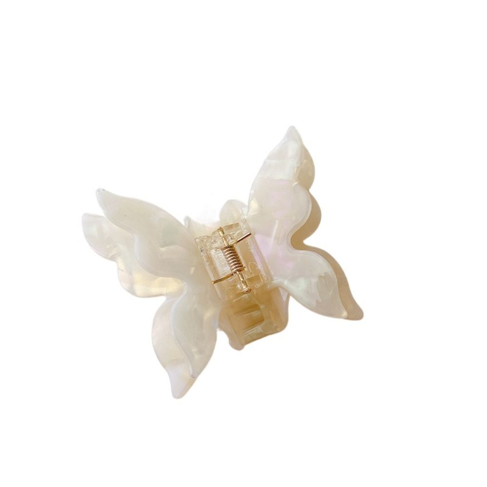 

Bilayer Double Layer Butterfly Hair Claw Illusory Color Korean Style Shark Clip Lady style4