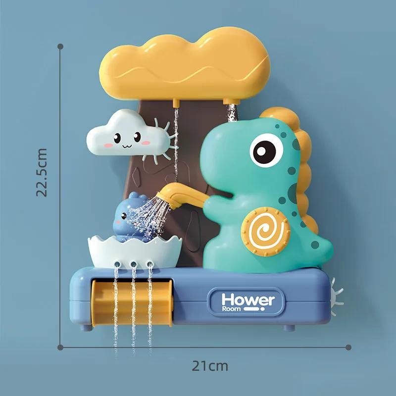Giochi da Bagno a Ruota Idraulica Spruzzano Acqua Dinosauro Nave a Vapore Animale per Bambini Piccoli Gioco per la Doccia Irrigatore da Bagno Giochi da Bagno